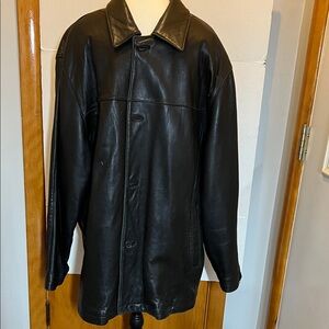 Bacharach Men's Black Leather Jacket